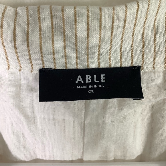 Able Striped Maxi Dress Short Sleeve Sustainable - Picture 5 of 6